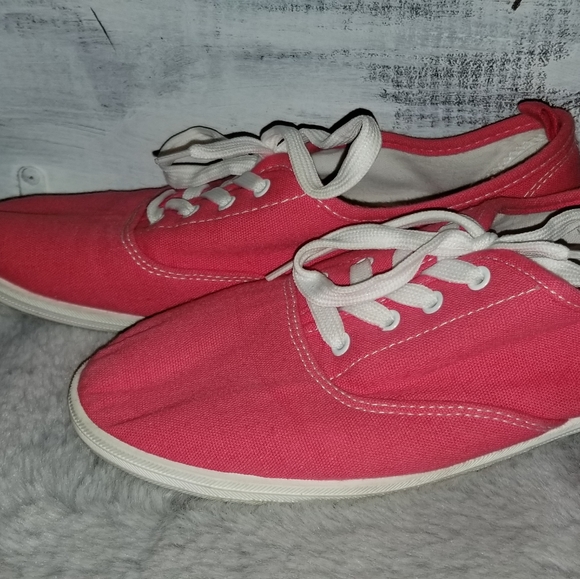 Coral Pink Sneakers - Picture 2 of 2